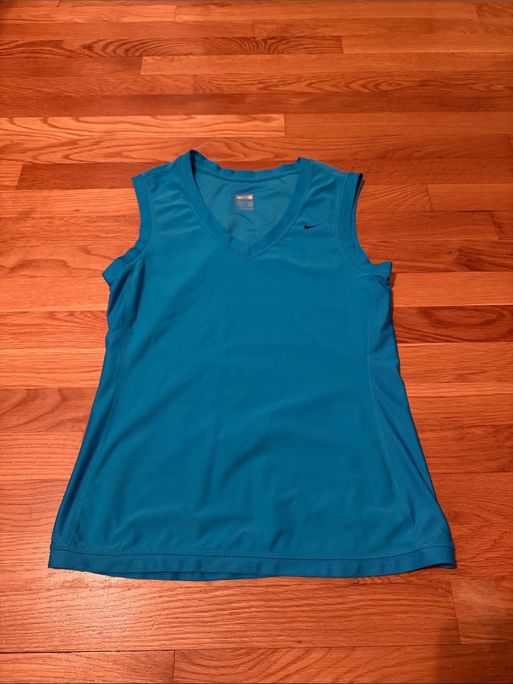 Nike Women's Teal V-Neck Performance Tank